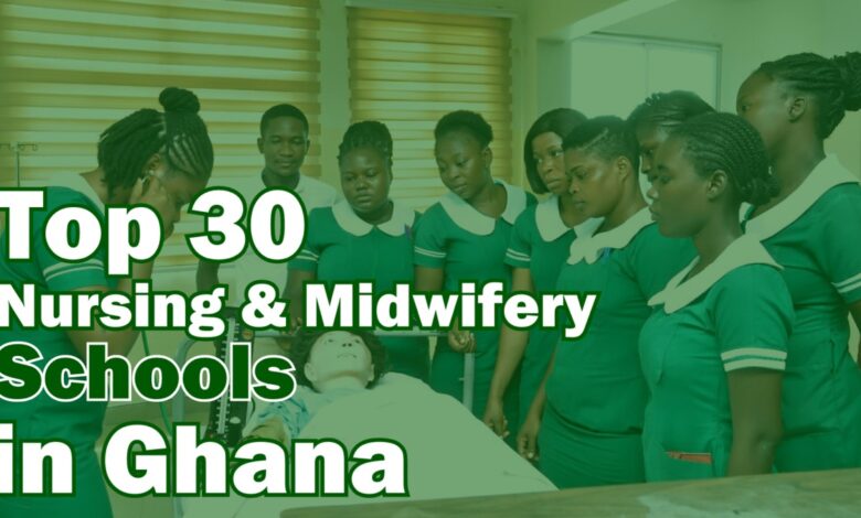 Top 30 Nursing and Midwifery Training Schools in Ghana