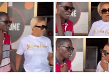 Nana Ama McBrown Surprises Blind Fan in Kumasi