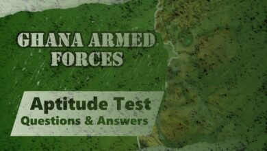 Ghana Armed Forces Aptitude Test Questions and Answers PDF