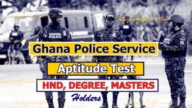 Ghana Police Service Aptitude Test for HND-Degree-Masters