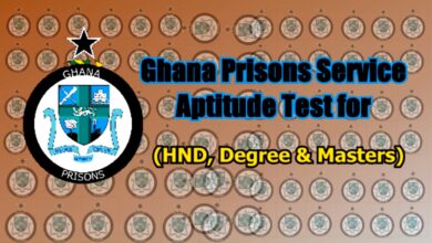 HND-Masters-Degree-Ghana Prisons Service Aptitude Test cover
