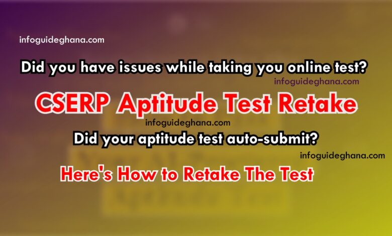 Retake CSERP Online Aptitude Test